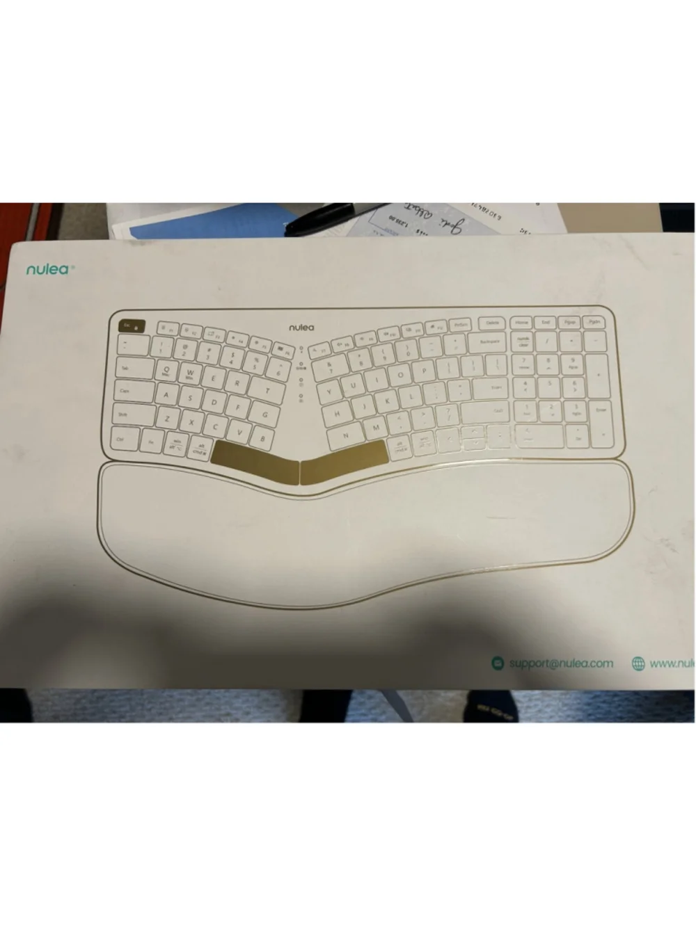 Keyboard Ergonomic Nulea RTO5B Wireless Model HD315 Black